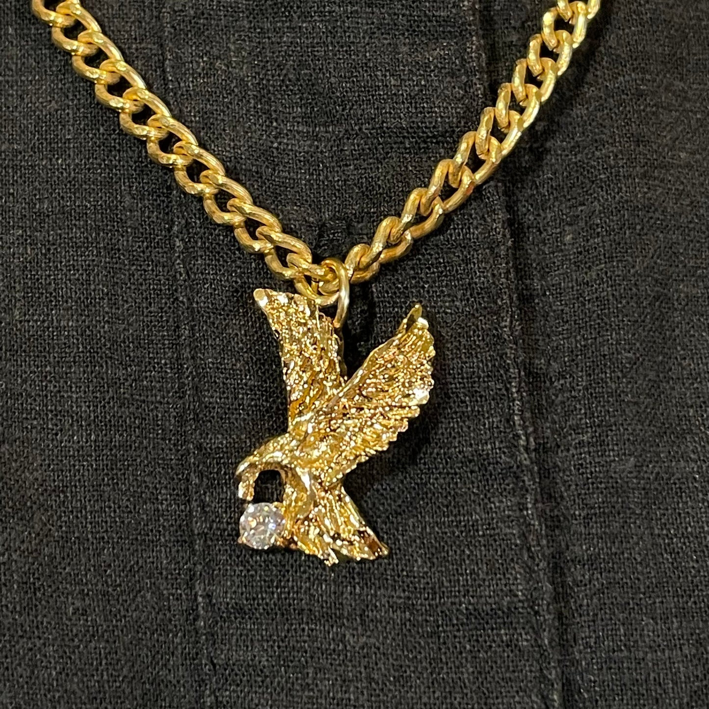 eagle charm collar chain