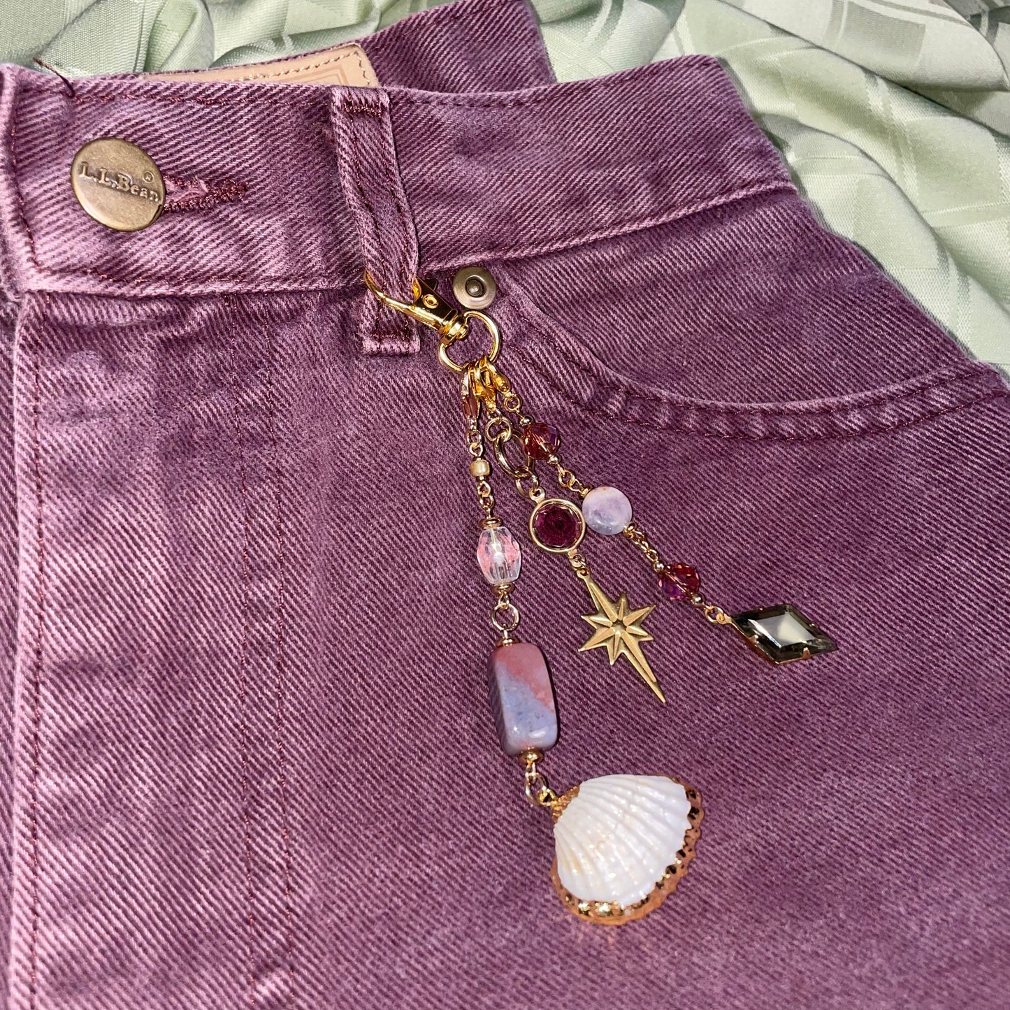 violet starlight bag charm