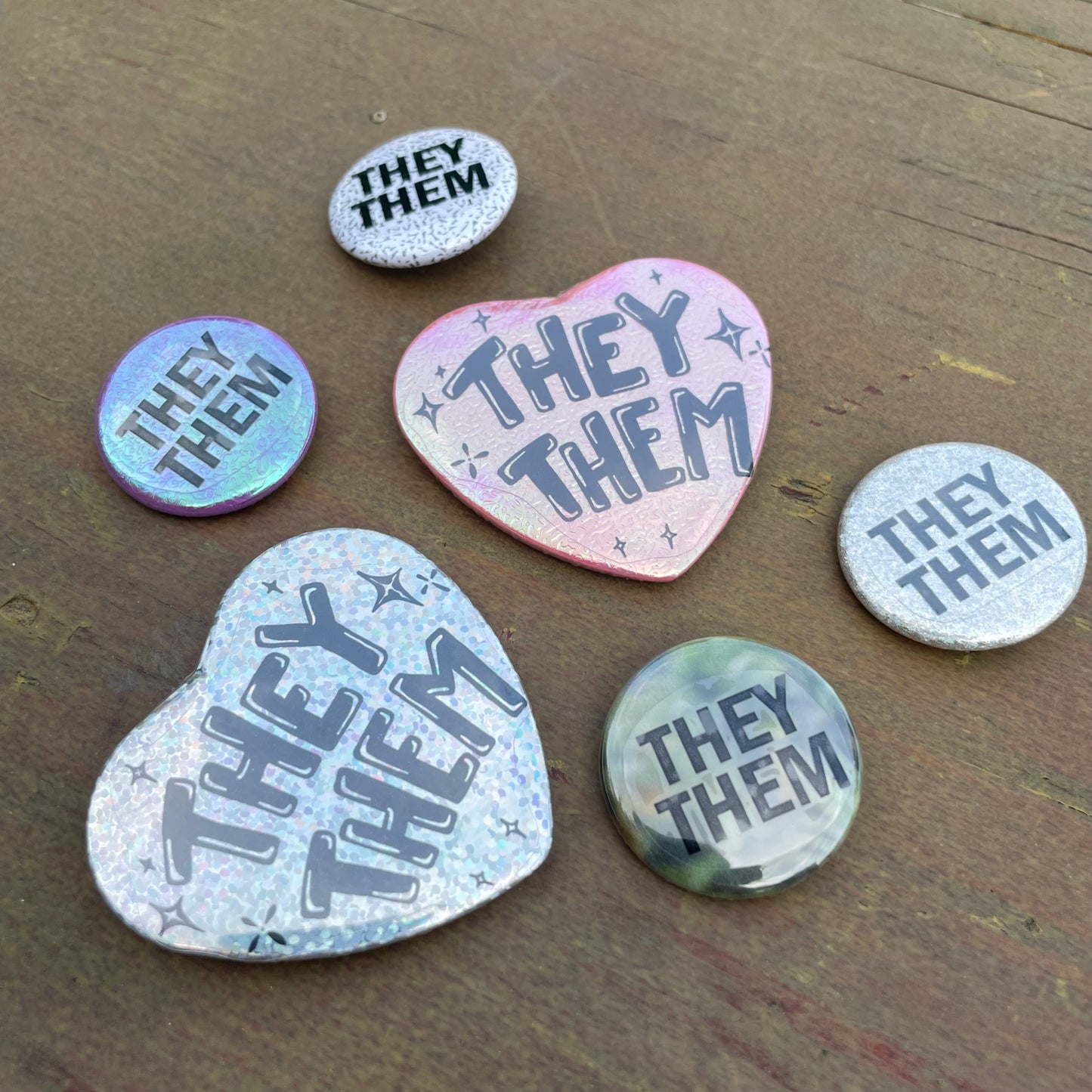 they/them pronoun pin pack