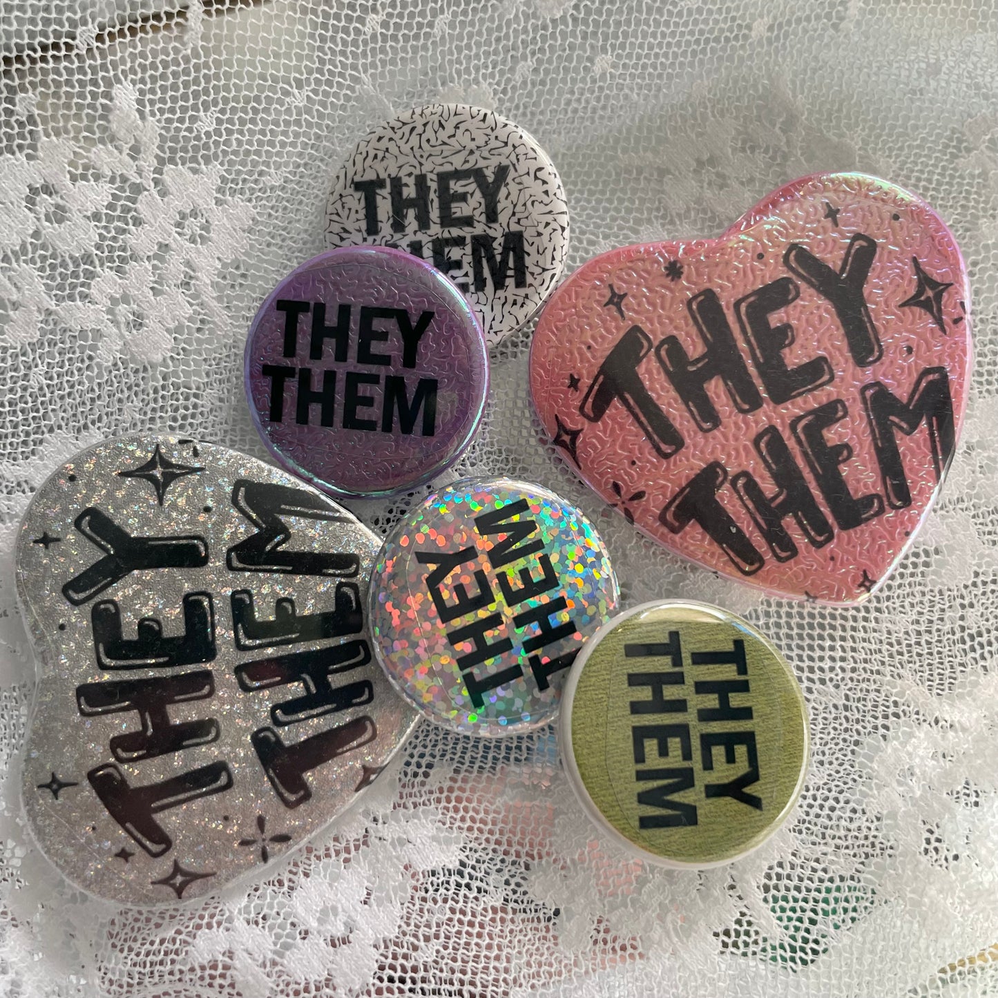 they/them pronoun pin pack