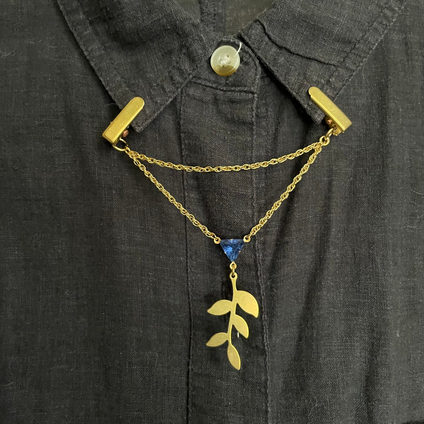 Blue botanist clip chain