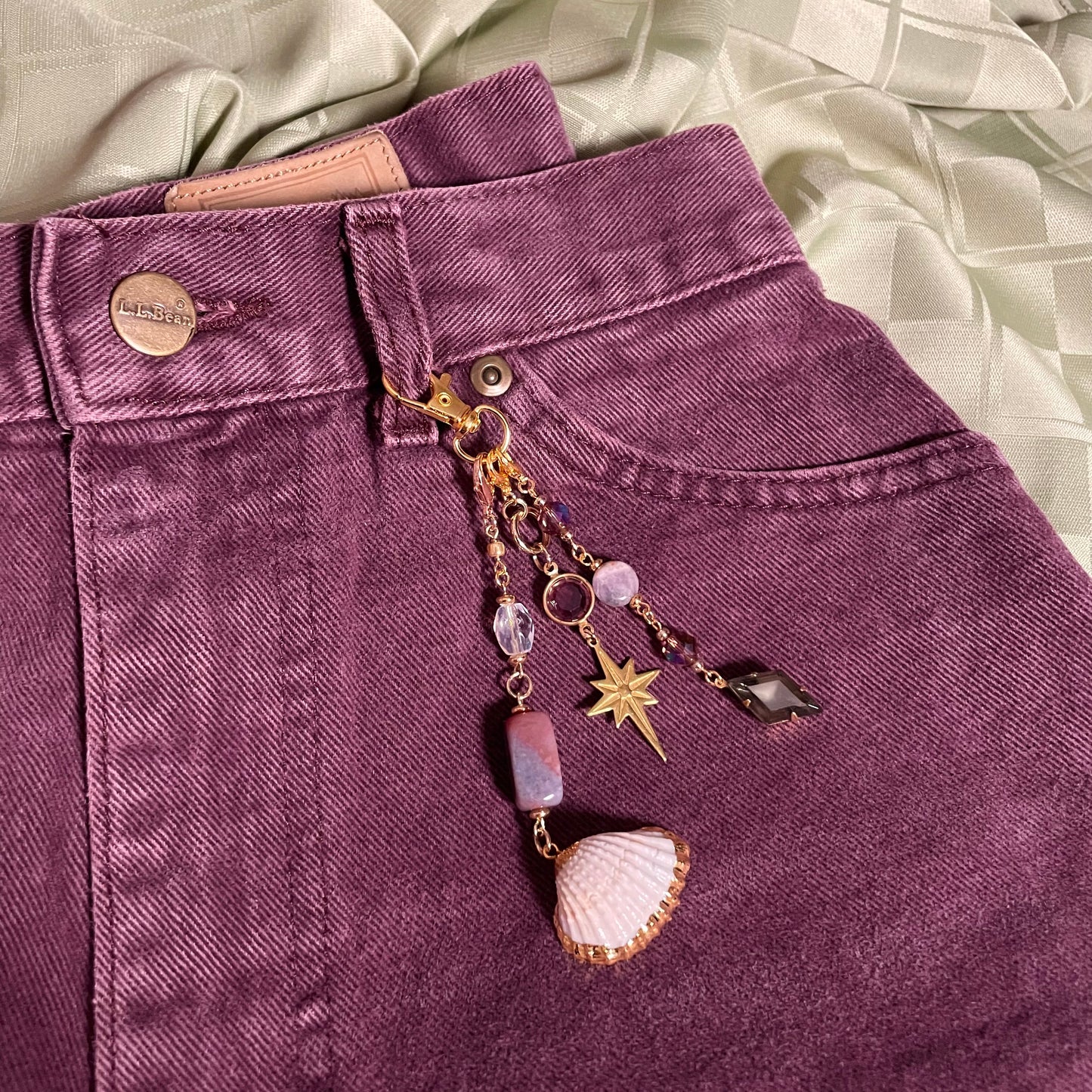 violet starlight bag charm