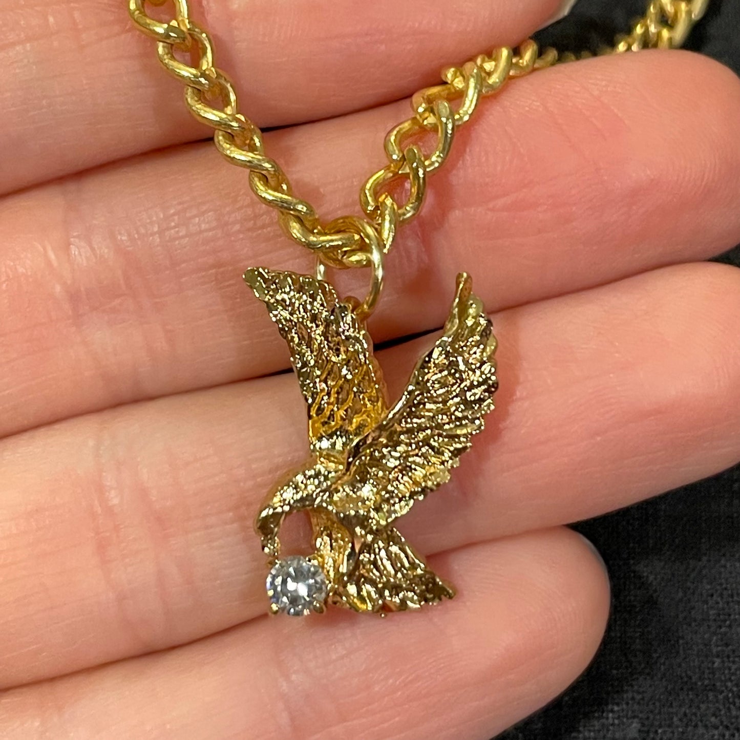 eagle charm collar chain