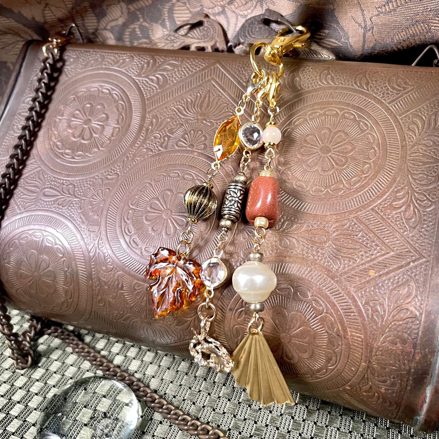 unicorn's glen goldtone bag charm