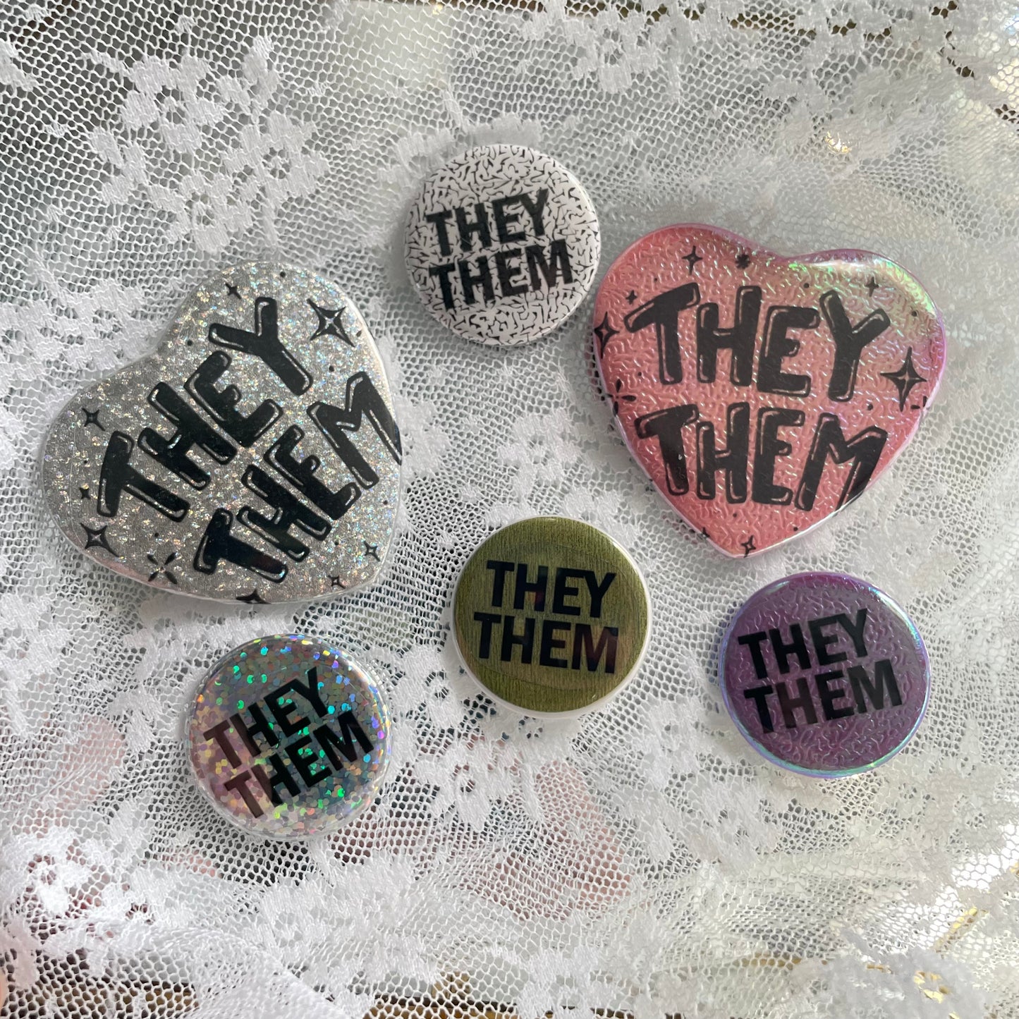 they/them pronoun pin pack