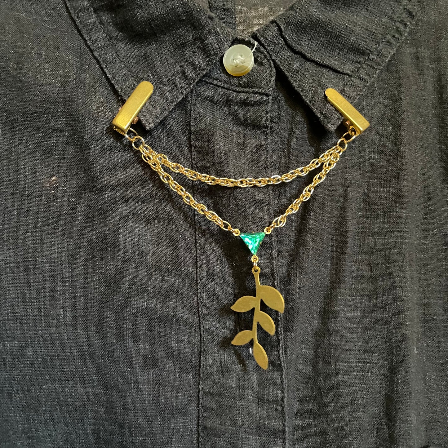 Green botanist clip chain