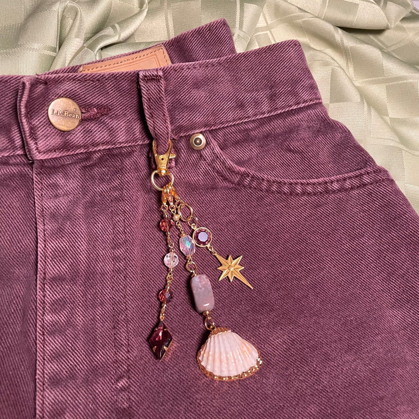 violet starlight bag charm
