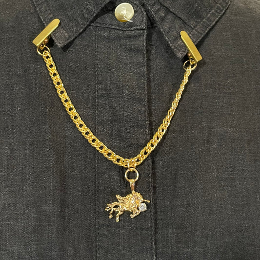 unicorn charm collar chain