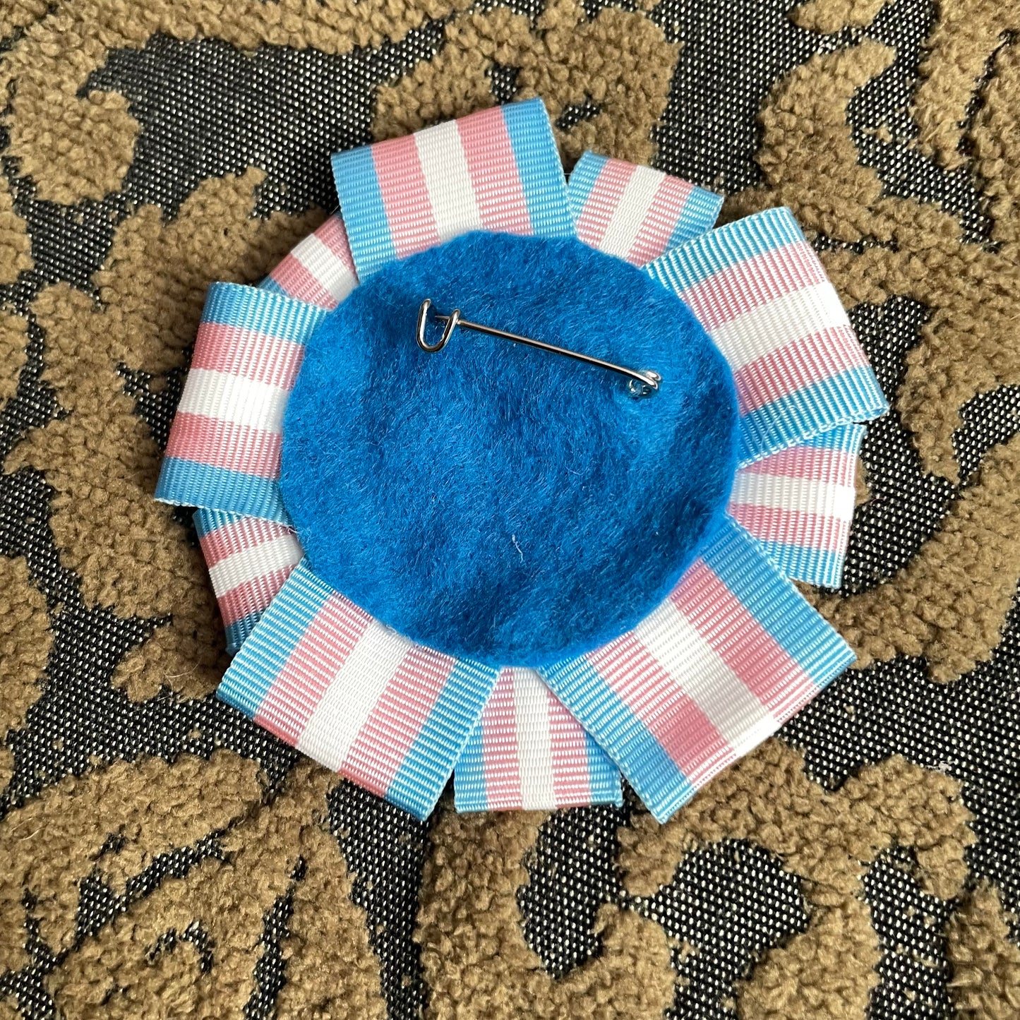 They/Them Rosette Heart Pin