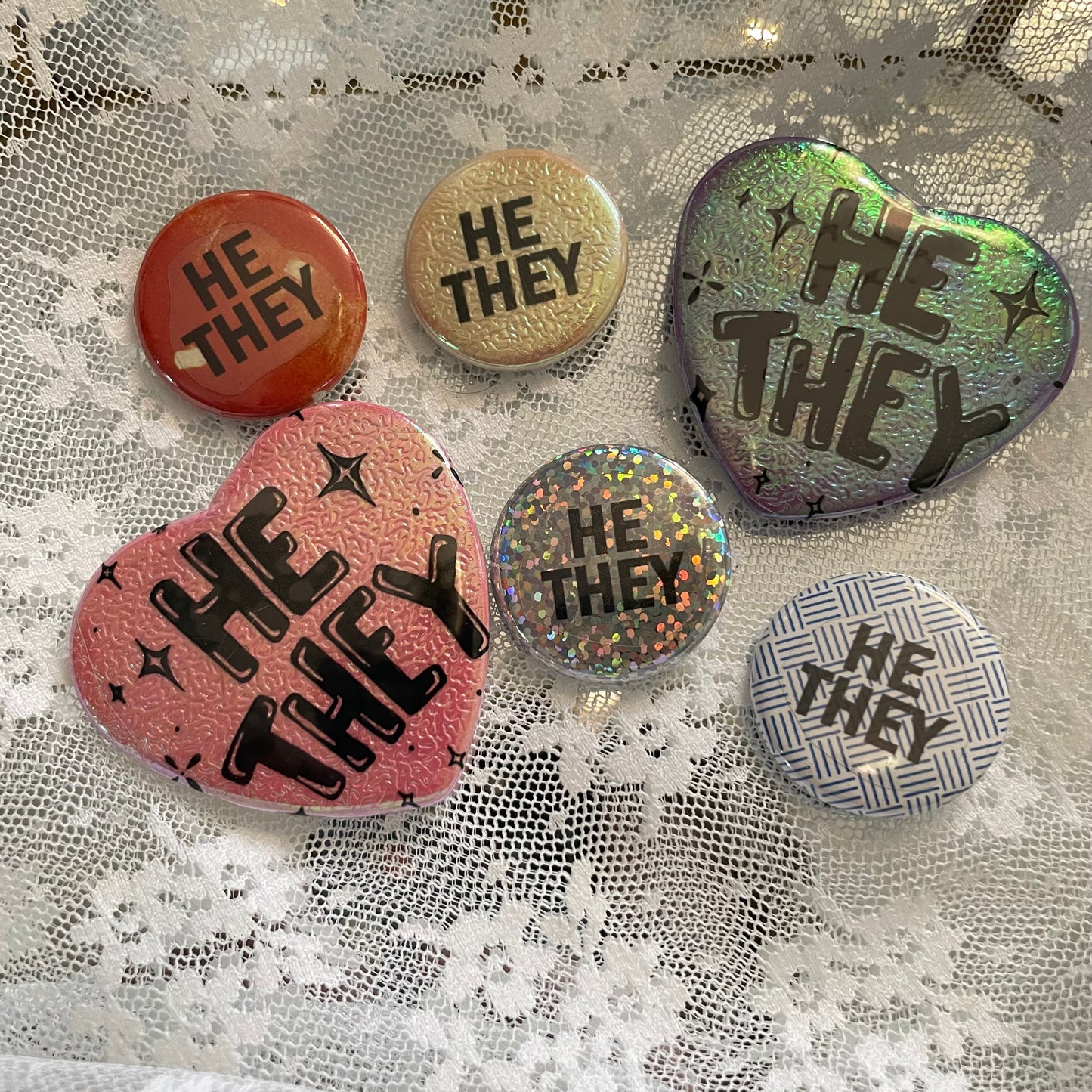 he/they pronoun pin pack