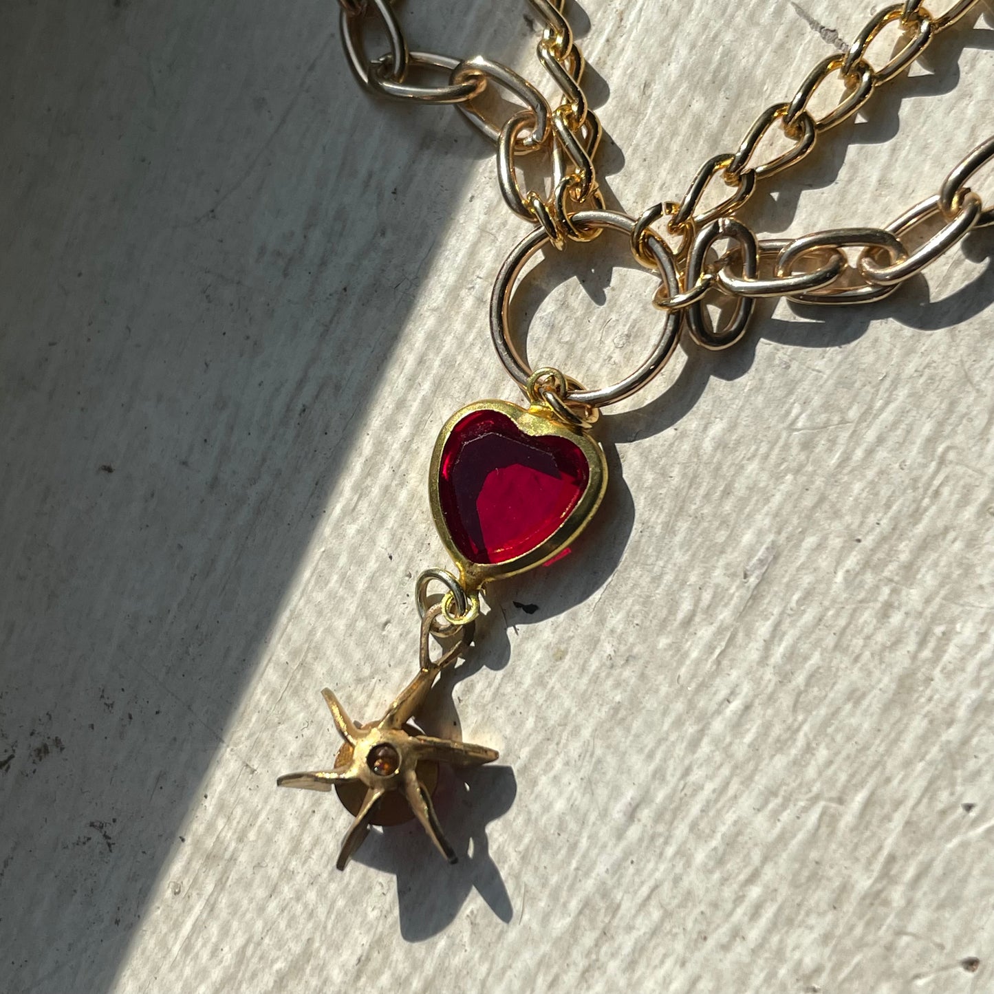 sacred heart collar chain