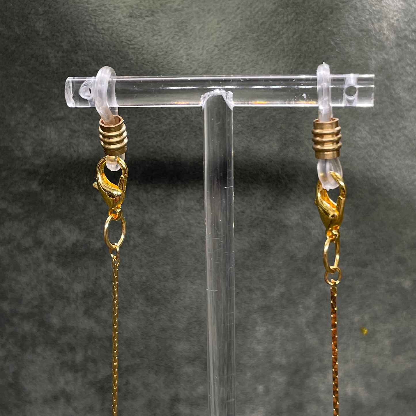 golden flowers eyeglass chain