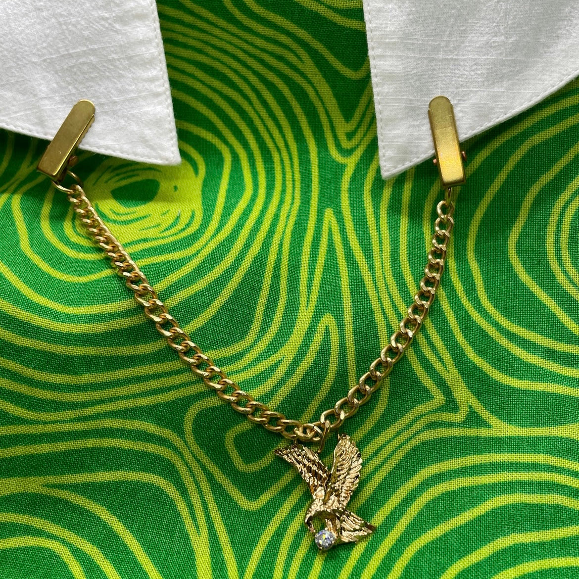 eagle charm collar chain