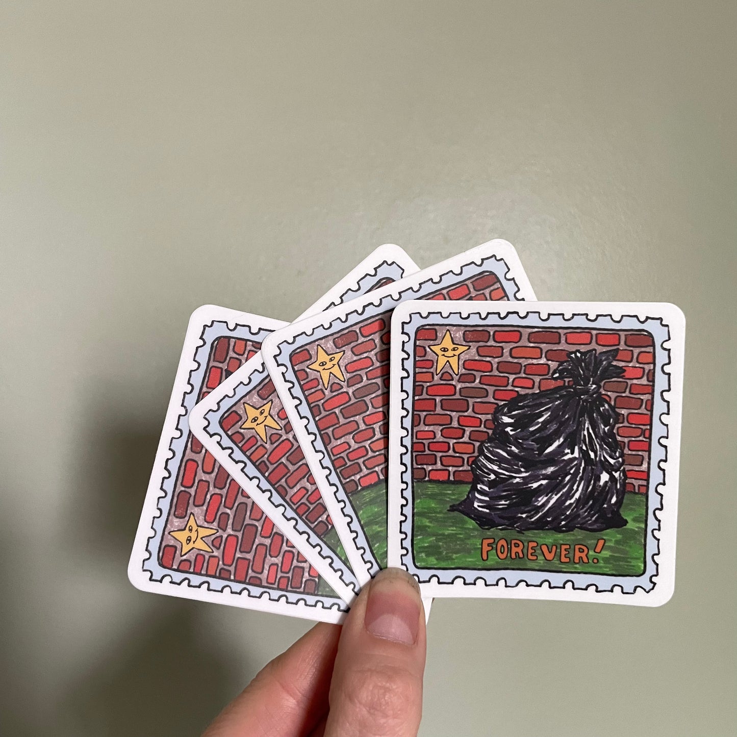 FOREVER stamp sticker