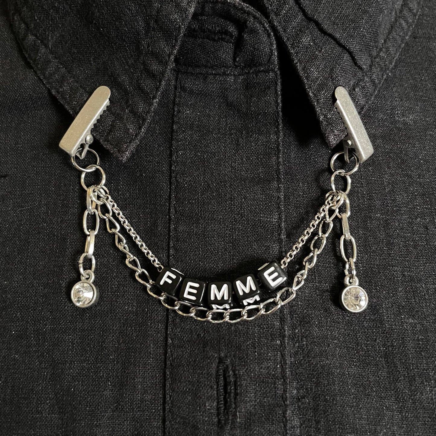 ~*femme*~ collar chain - silver