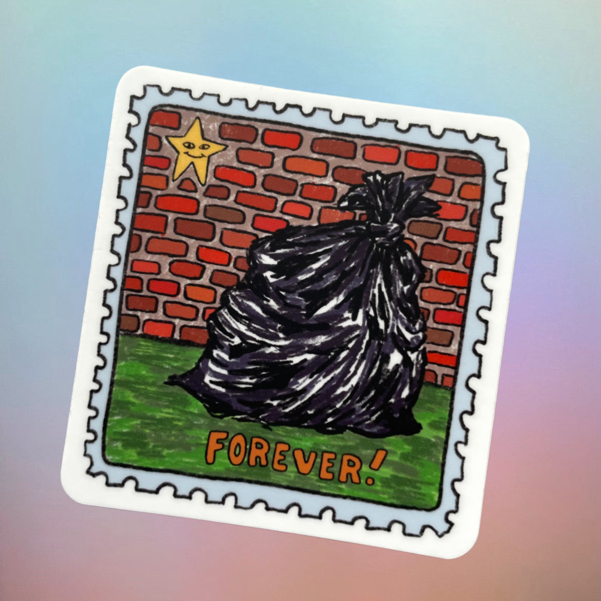 FOREVER stamp sticker
