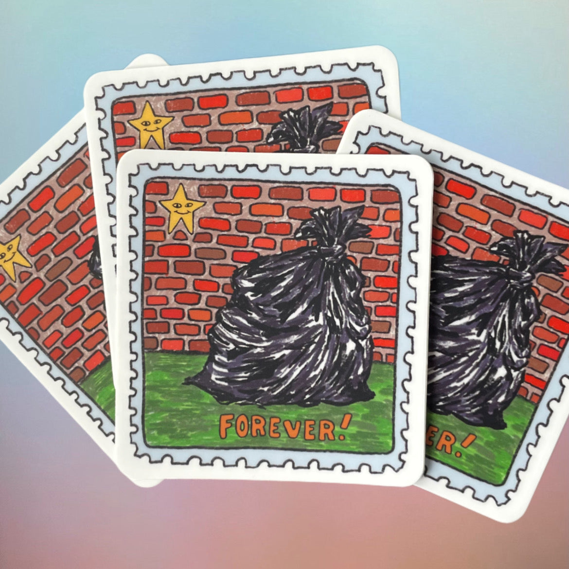 FOREVER stamp sticker