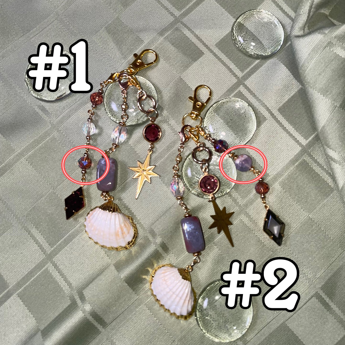 violet starlight bag charm