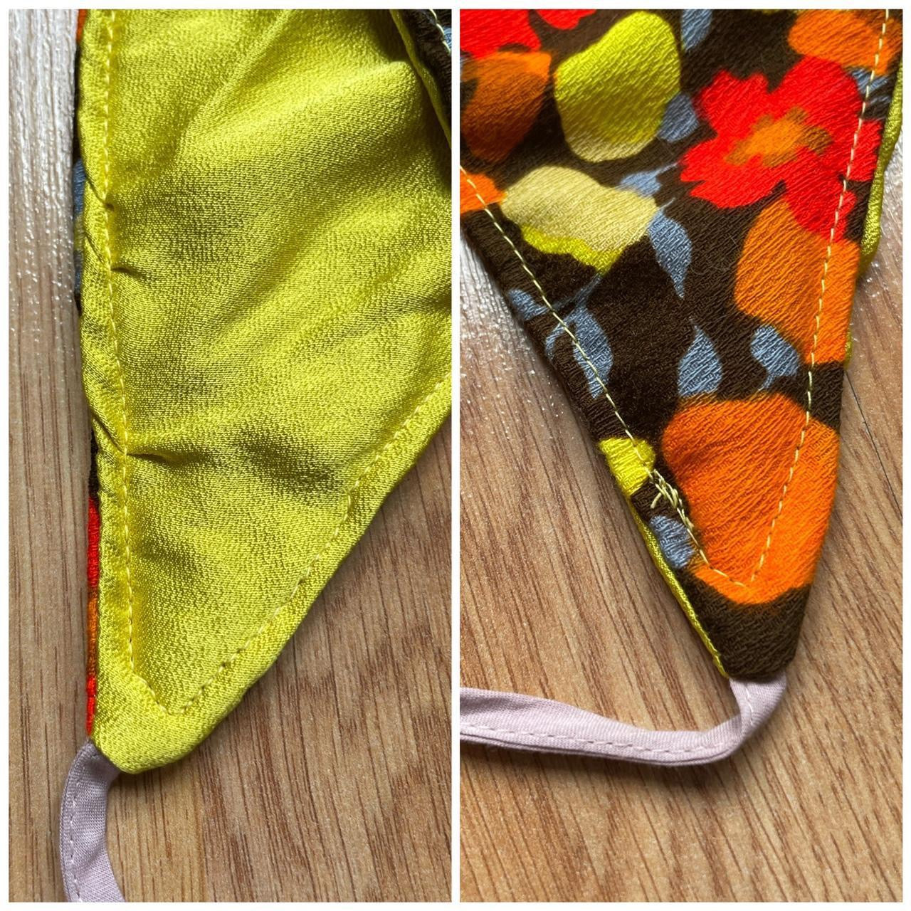floral triangle headscarf bandana
