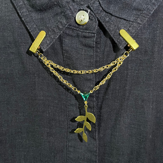Green botanist clip chain