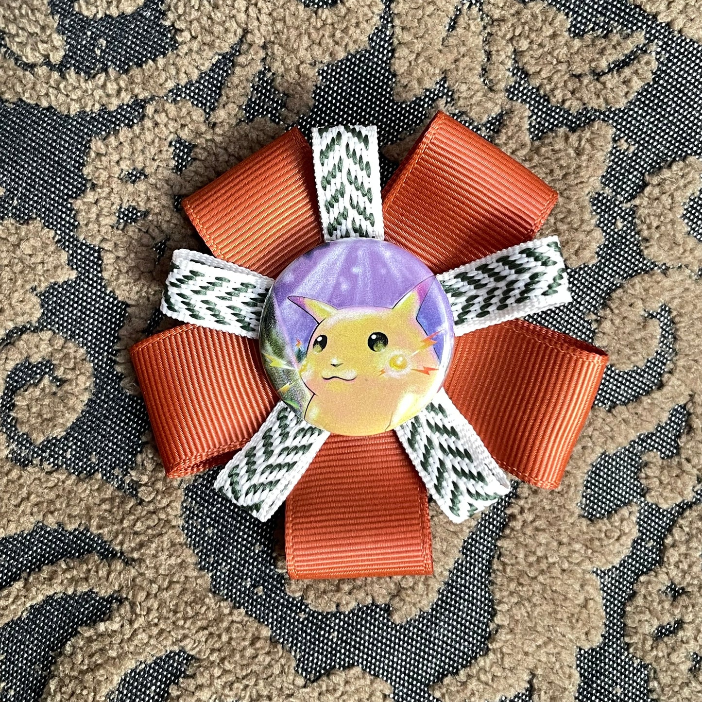 Pikachu Rosette Badge Pin