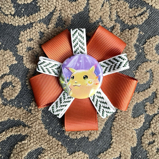 Pikachu Rosette Badge Pin