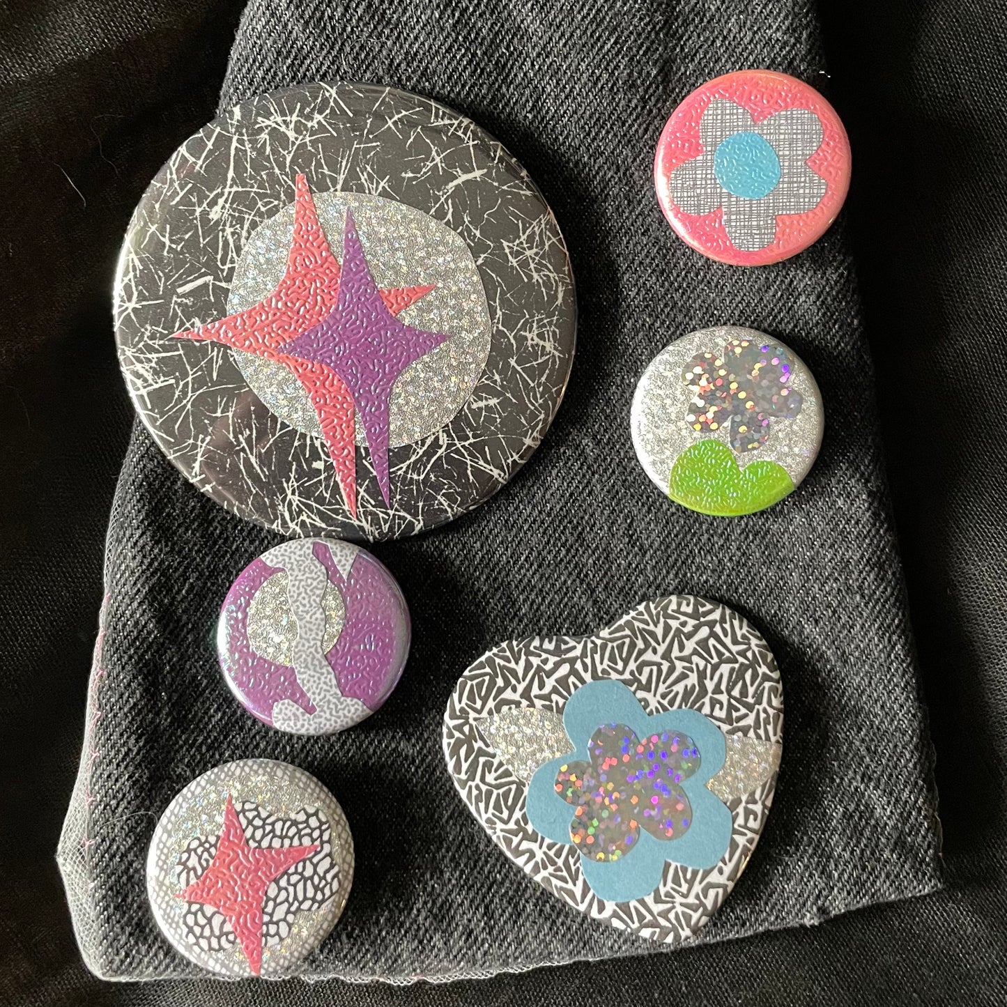 sparkle collage pin pack 2