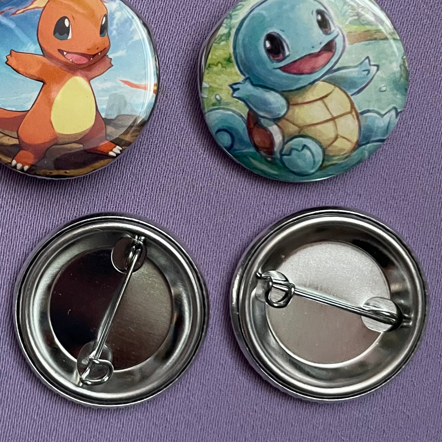 Pick your starter pin-back button set of 6