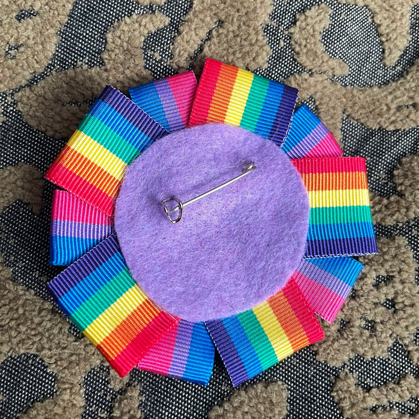 They/Them Rosette Heart Pin