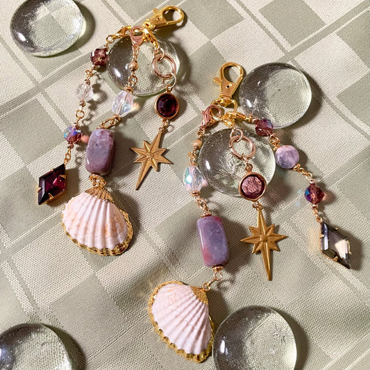 violet starlight bag charm
