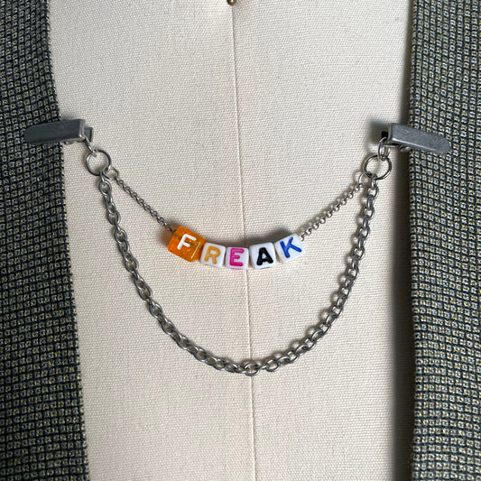 FREAK collar chain - silver