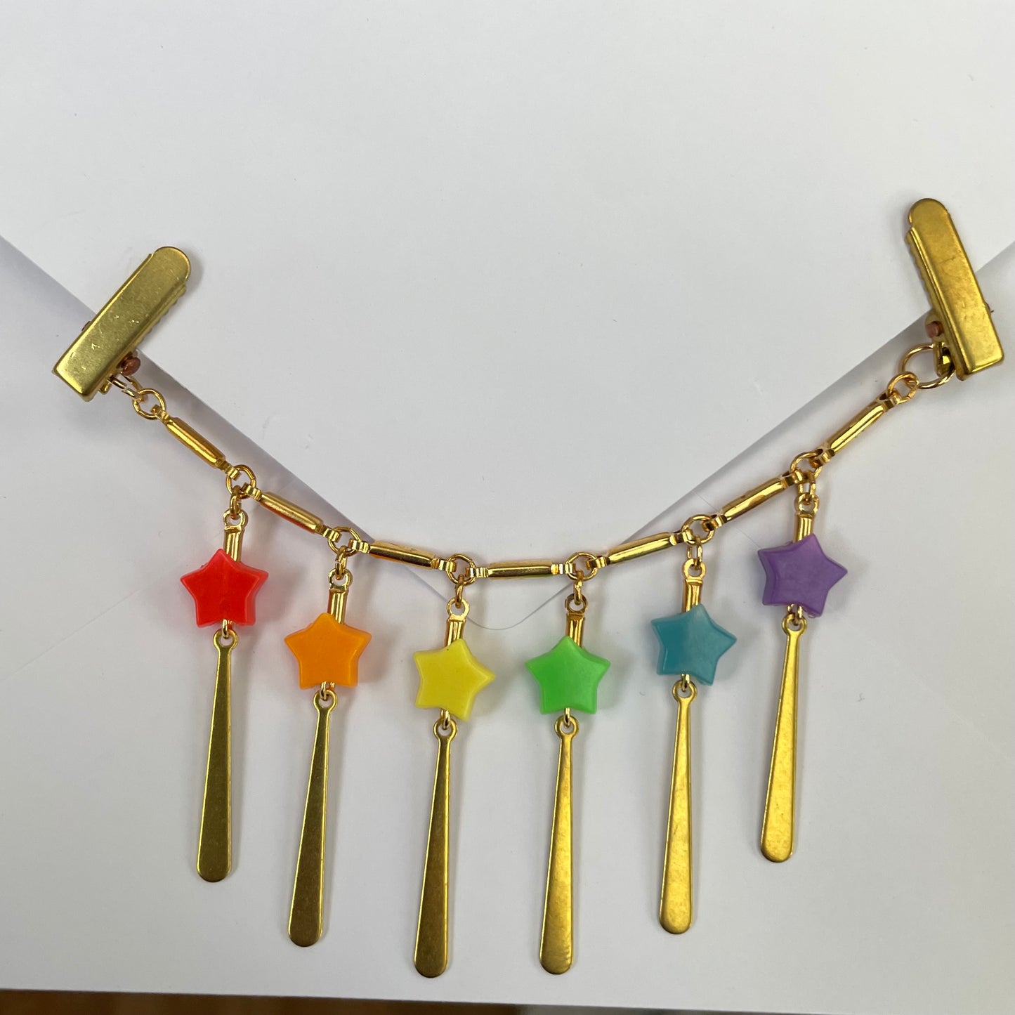 ~*Rainbow~* collar chain - gold