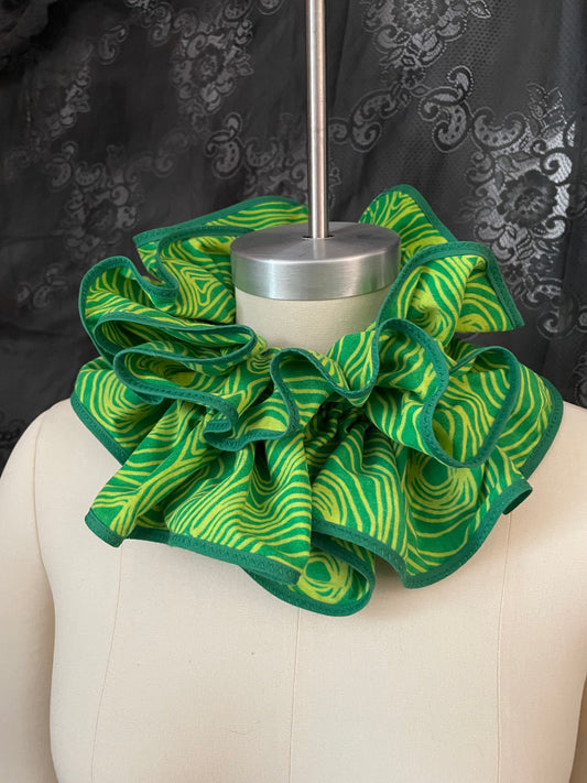 Green Ruffle Collar