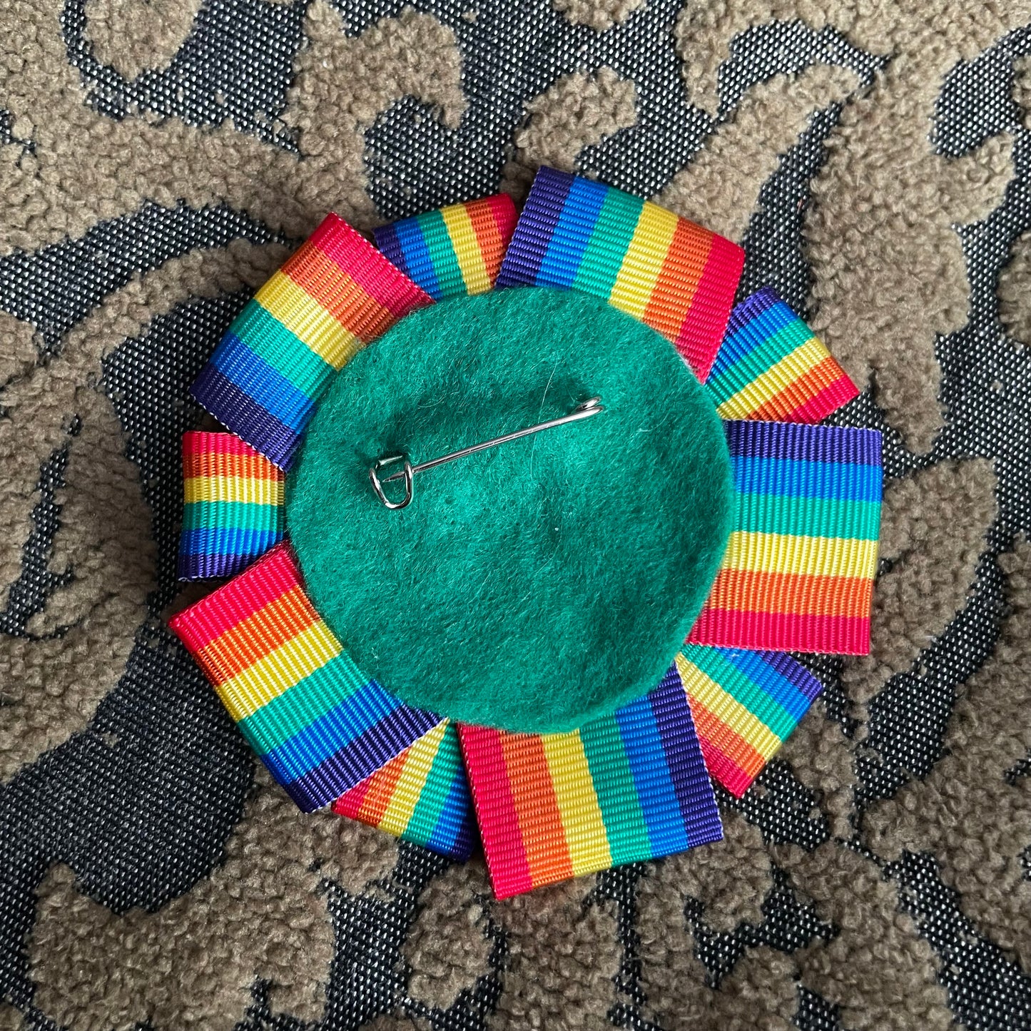They/Them Rosette Heart Pin