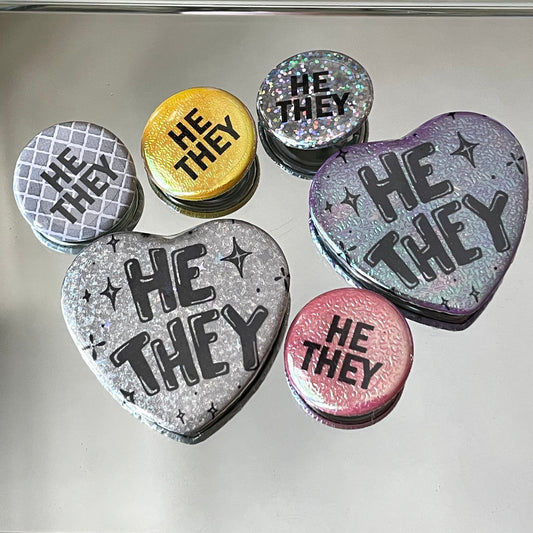 he/they pronoun pin pack