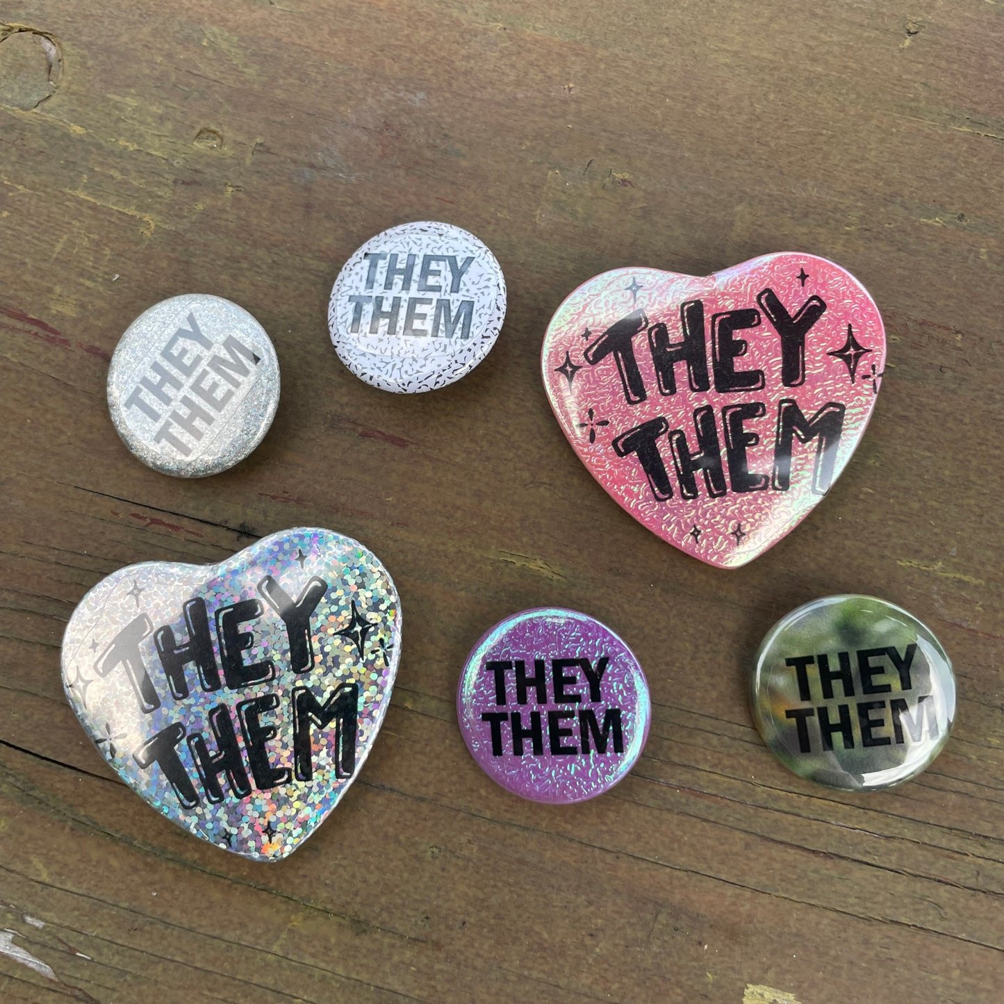 they/them pronoun pin pack