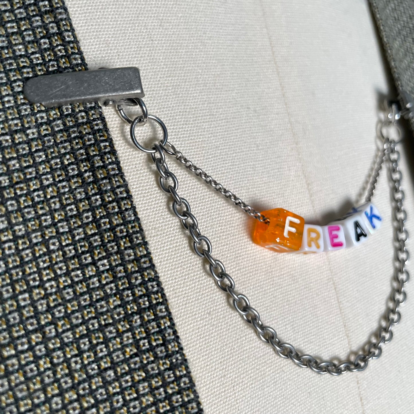 FREAK collar chain - silver