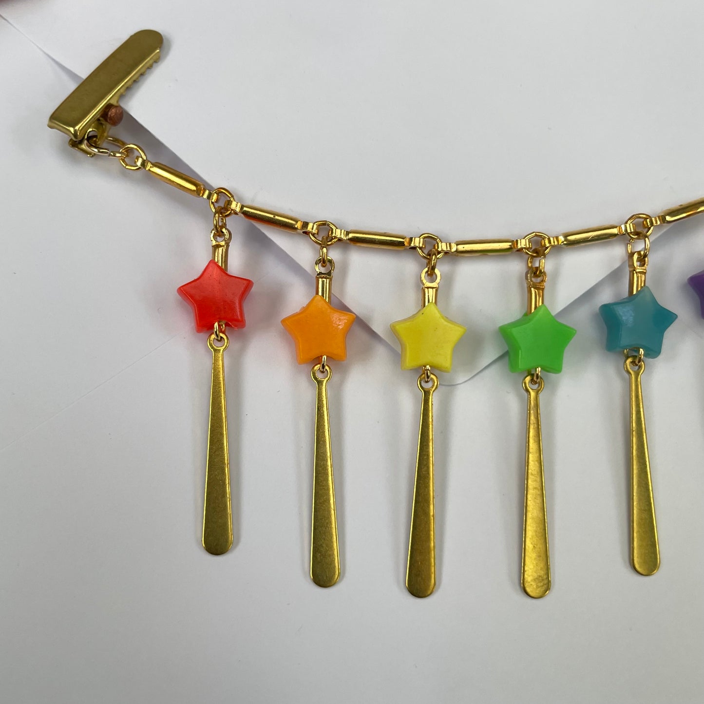 ~*Rainbow~* collar chain - gold