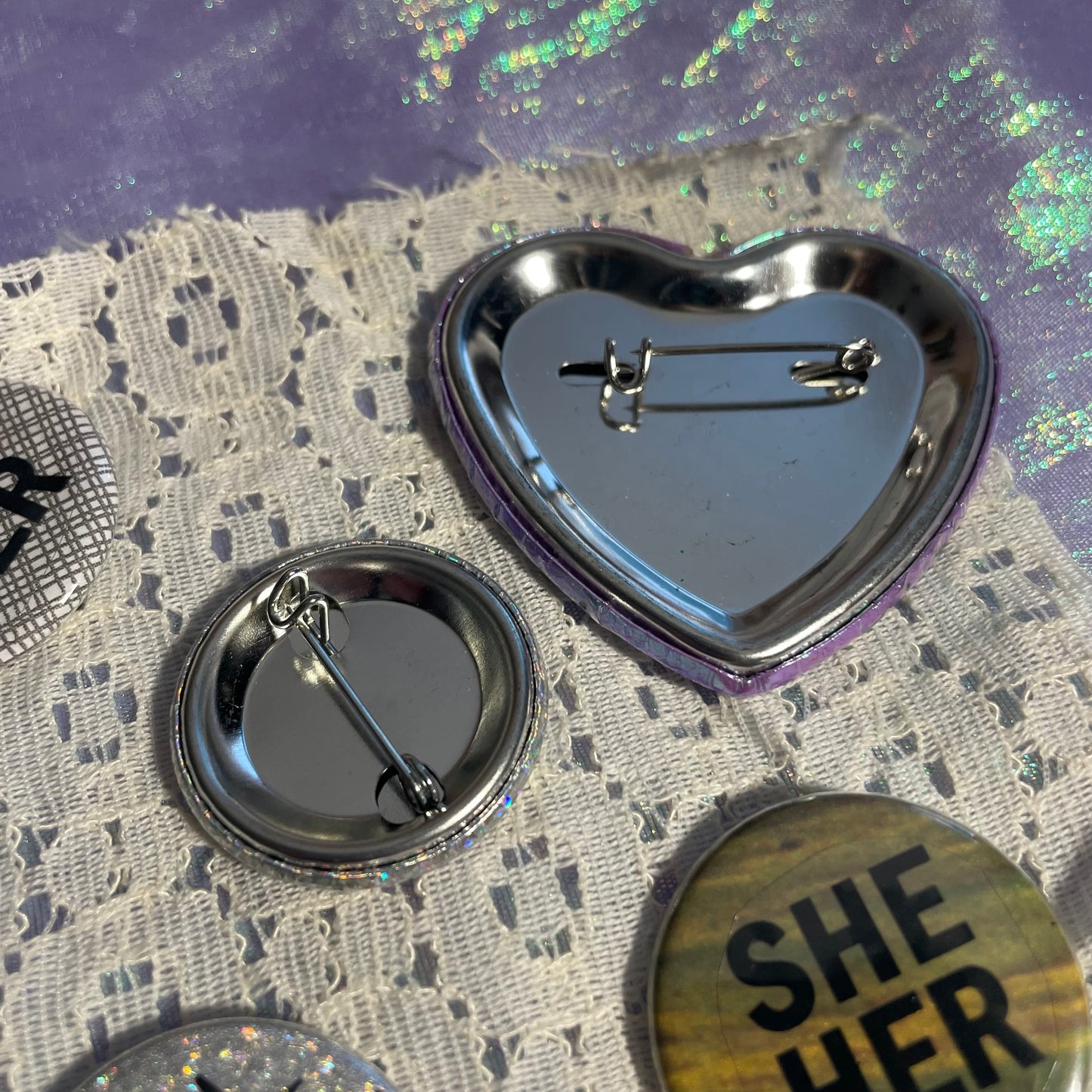 she/her pronoun pin pack