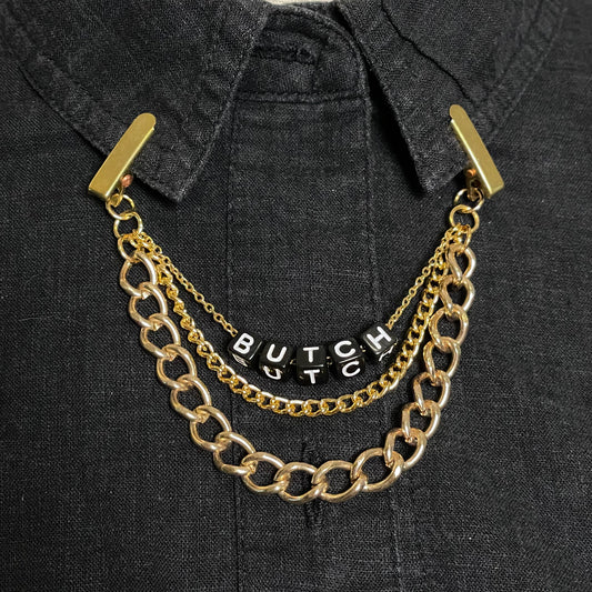 ~BUTCH~ collar chain - gold