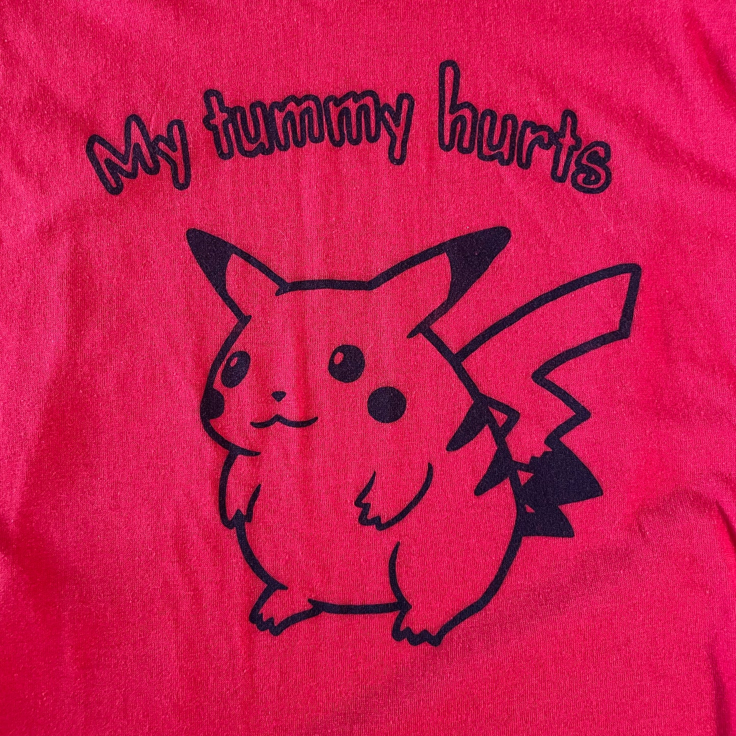 Red Pika TUMMY HURTS sleeveless Tee