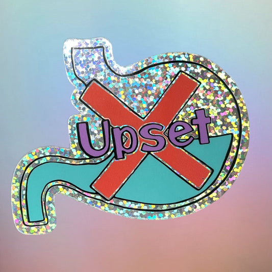 xUPSETx Tummy Spy x Family Glitter Sticker